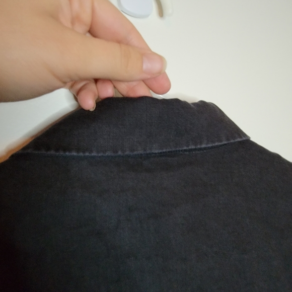 Grace Elements 100% LINEN jacket black lightweight blazer LG women's coat - Picture 2 of 9